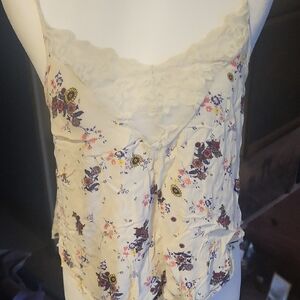Self Esteem Floral Lace Camisole in Cream